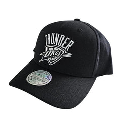 Mitchell & Ness 110 Flex Fit Black & White Snapback Cap Oklahoma City Thunder