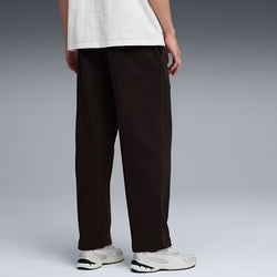 Puma Mens Essential Logo Fleece Sweatpants Open Hem