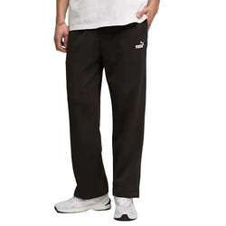 Puma Mens Essential Logo Fleece Sweatpants Open Hem
