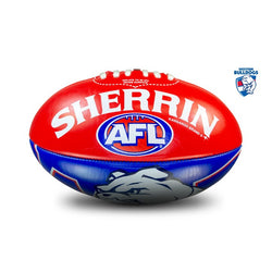 Sherrin PVC 20cm Team Mascot Bulldogs Football