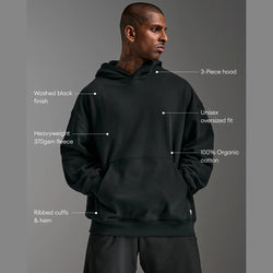 2XU Unisex EZ Oversized Organic Cotton Hoodie