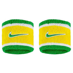 Nike Swoosh Wristband (Green/Gold)