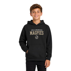 AFL Youth Vintage Arch Supporter Hoodie Collingwood Magpies