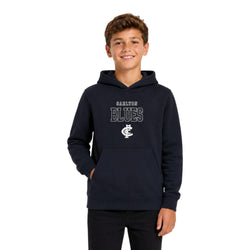 AFL Youth Vintage Arch Supporter Hoodie Carlton Blues
