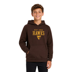 AFL Youth Vintage Arch Supporter Hoodie Hawthorn Hawks