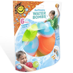 Go Play! Refillable Water Bomb 6pc pack