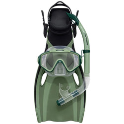 Mirage Oasis Silitex Adult Mask Snorkel Fin Set