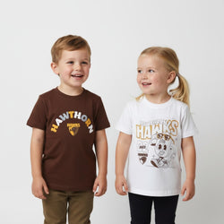 AFL Kids Twin Pack Graphic Tee Hawthorn Hawks