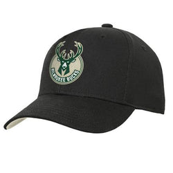 NBA Essentials Youth Classic 6 Panel Snapback Cap Milwaukee Bucks