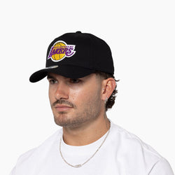 Mitchell & Ness 110 Flex Fit Team Logo Snapback Cap Los Angeles Lakers