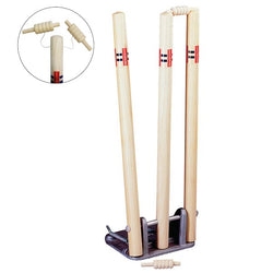 Gray Nicolls Wooden Spring Return Stumps (Bails Attached)