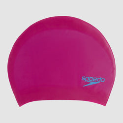 Speedo Junior Swim Cap Long Hair Pink