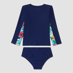 Speedo Girls Long Sleeve Rashguard Set