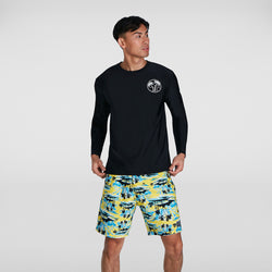 Speedo Mens Printed Long Sleeve Swim Tee