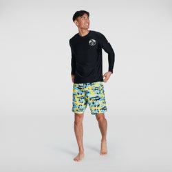 Speedo Mens Printed Long Sleeve Swim Tee