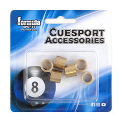 Formula Sports Brass Ferrule Stick on Tip 9mm