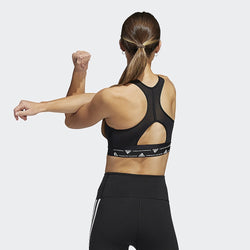 Adidas Power React Training Medium Support Bra Black