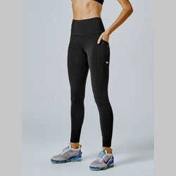 Running Bare Power Moves Full Length Tights (with Pockets)