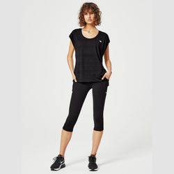 Running Bare Power Moves 3/4 Tights (with Pockets)