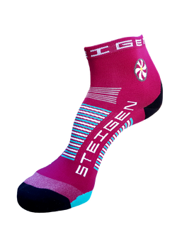 Steigen Burgundy Quarter Socks