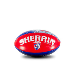Sherrin PVC 20cm Softie Mascot Bulldogs Football