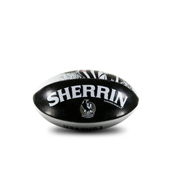 Sherrin PVC 20cm Softie Mascot Magpies Football