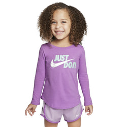 Nike Girls Essentials Long Sleeve Graphic Tee