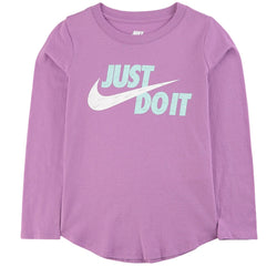 Nike Girls Essentials Long Sleeve Graphic Tee