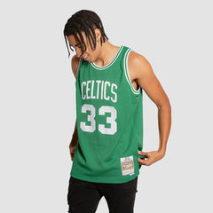 MITCHELL & NESS BOSTON CELTICS M LARRY BIRD JERSEY DS SWINGMAN NBA HWC  AWAY