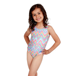 Zoggs Girls Playwave Scoopback