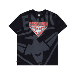 AFL Youth Oversize Logo Tee Essendon Bombers