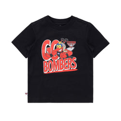 AFL Kids Woof Mascot Tee Essendon Bombers