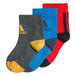 Adidas Little Kids Ankle Socks 3 Pack