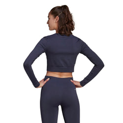 Adidas Womens Aeroknit Seamless Fitted Crop tee
