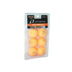 Alliance ABS 3 Star Table Tennis Balls Orange