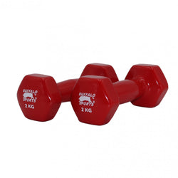 2kg Plastic Coated Dumbells
