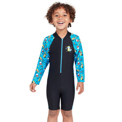 Zoggs Boys Long Sleeve Rock Star Print All-In-One