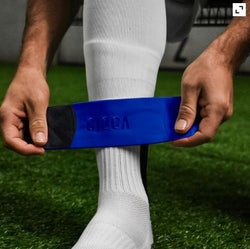 Gioca Shin Guard Stays Royal Blue