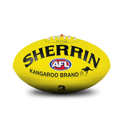 Sherrin KB All Surface Synthetic Yellow Sz 3