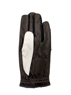 Brosnan Dynasty White/Black Golf Glove Left Hand Large