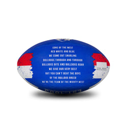 Sherrin AFL Team Range Song Ball Western Bulldogs